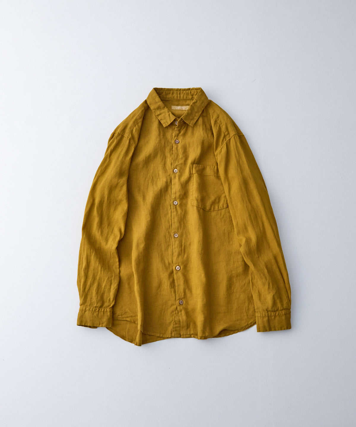 CONFECT / 60リネン ウルシ染め レギュラーカラーシャツ